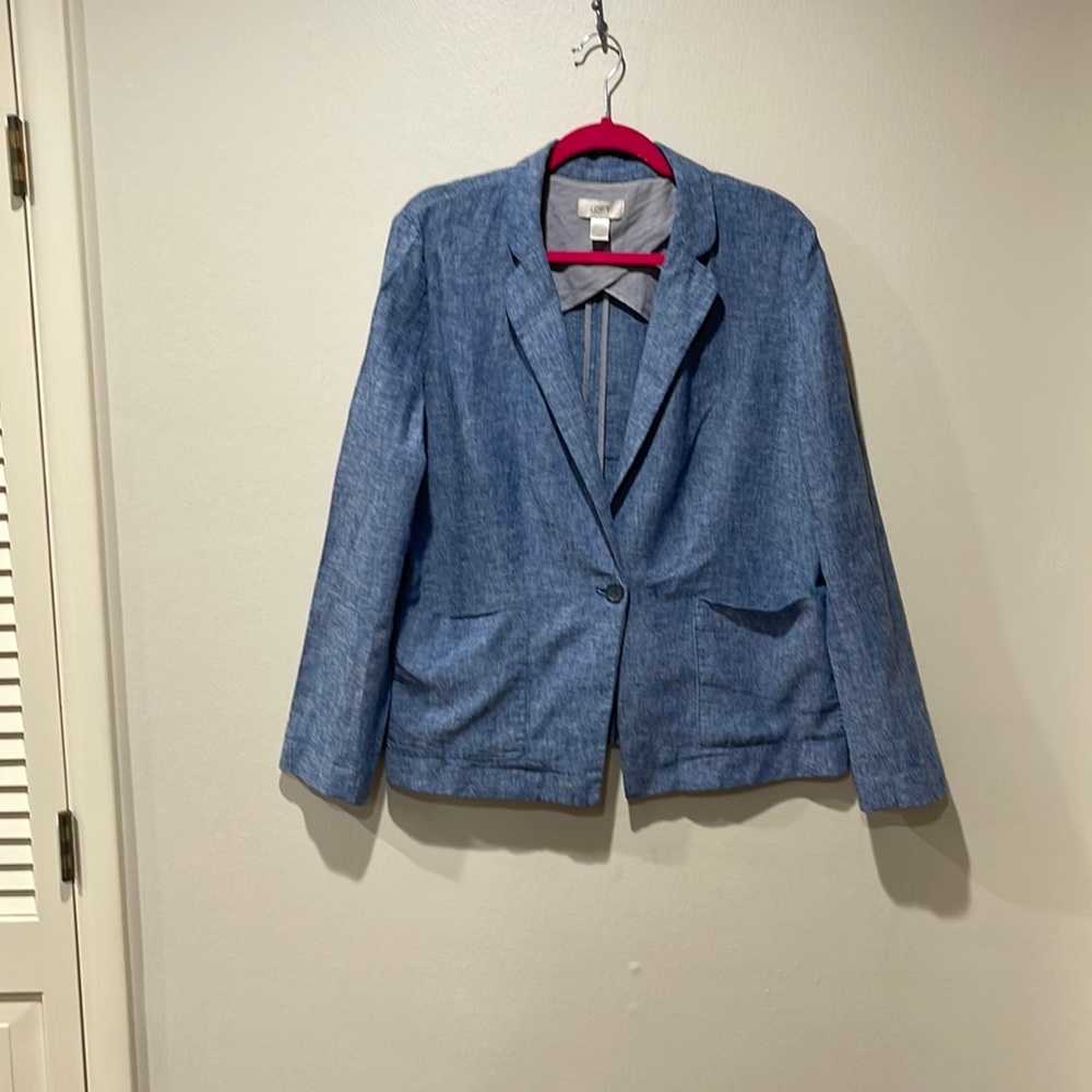 Ann Taylor loft classic linen blazer